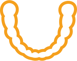 Icon einer Zahnschiene von der Invisalign-Methode